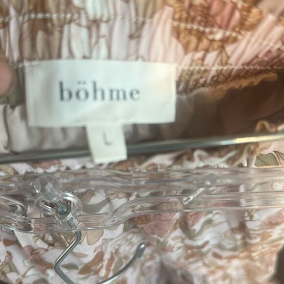 BOHME Floral Tiered Midi Skirt L - Picture 6 of 8